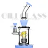 10 pollici Matrix Perc Glass Bong Acqua narghilè Tubi Dab Rig Bruciatore a nafta con ciotola e chiodo al quarzo Accessori per fumatori