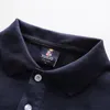 Polos pour hommes Polos pour hommes à manches courtes coton mode d'été décontracté coupe ajustée broderie de haute qualité 220924