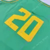 Mitch Custom 2020 New NCAA College Oregon Ducks Drenseys Любое название любое число баскетбол Джерси зеленый размер молодежь взрослые все сшитые вышивка