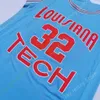 Mitch 2020 Novo camisa de tecnologia da NCAA Louisiana 32 Karl Malone College Basketball Jersey Size Youth Adult