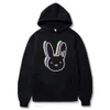 Sweats à capuche pour hommes Sweatshirts supérieurs choses Bad Bunny drôle vêtements coréens pull décontracté Harajuku hommes femmes à capuche à capuche Hip Hop à capuche mâle 3YZT