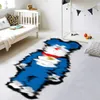 Floor mat big bear bedside cartoon animation alien bedroom living room light luxury doll carpet creative famous brand