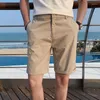 Herr shorts mäns 2022summer tunna män 5 färger mode affär avslappnad klänning dräkt manlig engelska rak streetwear fem poäng korta