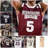 Mitch 2020 Mississippi State Basketball Jersey NCAA College Carter Perry Robert Woodard II Molinar D.J. Stewart Jr. Abdul Ado Hood Malone