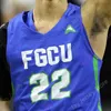 Mitch Florida Gulf Coast FGCU Eagles Basketball Jersey NCAA College Caleb Catto Jalen Warren Scott Rainwater Sam Gagliardi Hardy Goodwin Tucker