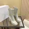 Модные высокие парижские сапоги на платформе Betty Rubber Rain Boot увеличивают 5см Loe Nomad Beige Tan Black Роскошные женские спортивные кроссовки на открытом воздухе Дизайнерские кроссовки EUR 35-40