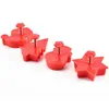 Baking Moulds 4pcs Cute Biscuit Cutter Mould Plunger Christmas Tree Snowman Cookie Mold Kitchen DIY Cutting Tool Reusable