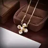 High Quality Pendant Necklaces Designer Brands Necklace For Men Women Party Gifts Fashion Classic Golden Silver Pearl Necklace Jewelry