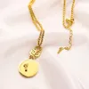 Gold Necklace Luxury Designer Pearl Necklaces Pendant Choker Pendant Chain Women Stainless Steel Letter Statement Jewelry Accessories Adjustable