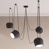 Nowoczesne lampy wiszące bębny sufit LED Hanglamp Spider Industrial Lights do restauracji kuchenki nordyc