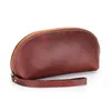 Vintage äkta läderkvinnor Designer Wallets Lady Cowhide Fashion Casual Coin Zero Purses Female Zipper Telefonkopplingar No273