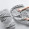 1000g Thick Bulky Chunky Yarn For Hand Knitting Crochet Soft Big Cotton DIY Arm Roving Spinning Blanket Weaven Blankets & Swaddlin284m