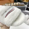 Women's designer LambWool slippers Ladies Classic Comfortable Letter Embroidery Pantoufle slides shoes Plush Wool Slippers BB GG for Warm Indoor outdoor in winter
