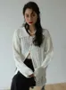 Swetry damskie Yedinas Streetwear pusta kobietę swetra w stylu Koreański w stylu Koreańszy Sweter z kołnierzem w pojedynczym piersi Women T220925