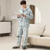 M￤ns s￶mnkl￤der M￤n vinter tjockare pyjamas s￤tter manlig l￥ng s￶mn varm flanell plus 6xl storlek korall fleece hemkl￤der hemkl￤der pyjama