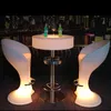 Tavolo da barra a piede leggero circolare a LED quadrato tavolo da cocktail colorato