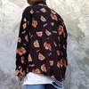 Männer Casual Hemden Hip Hop Streetwerar Langarm Herbst Decapitation Bär Print Harajuku Hawaiian Strand Hemd Herren Baumwolle Lose Tops