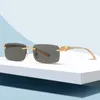 Designer Men óculos de sol Carti óculos de luxo Marca de luxo Leopard Head Metal Legs Gold Silver sem moldura 4 cores com óculos de caixa para mulheres óculos de sol