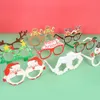 Decoraciones navideñas Gafas de Papá Noel Feliz para el hogar Adornos colgantes Navidad Regalos de Navidad Año 220926