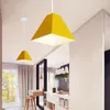 Pendelleuchten Farbe Macarons LED-Leuchten Postmoderne minimalistische nordische kreative Gastrestaurant-Schlafzimmer-Lampen-Beleuchtungskörper