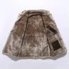 Herrl￤der faux m￤n h￶st vinter l￥ng jacka lapel vridning krage casual vintage manlig outwear ￶verrock mens modekl￤der 220924