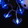 Strings 20 LED Halloween Bat String Light Lamp 2M Holiday Party Decoration Fairy Garland Battery Operated