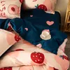 Sängkläder sätter hem textilblommor täcke täcke kudde fodral lakan ab side quilt täcker pojke barn tonåring flicka sängkläder set king drottning 220924