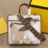 Pochette-Tasche 35 cm New Sunshine Einkaufstasche Handtasche mit hartem Griff Große Einkaufstasche Geldbörse Echtes Leder Damen Umhängetaschen Gold Hardware Mode