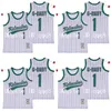 GLAトップクオリティ1映画ハードボール＃1 Jarius G-Baby Evans White Dewayne Warren Stitched Kekambas Film Basketball Jerseys