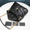 Qulity Cosmetische Tassen Cases 2022 Hoge Klassieke Puffer Schoudertas Zacht Echt Leer Dames Dames Composiet Tote Koppeling Handtassen Portemonnee Menger Crossbody