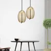 Pendant Lamps Glass Lights Nordic Stained Lampshade Creative Hanglamp For Restaurant Bar Kitchen Living Room Deco