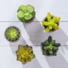 Decorative Flowers Artificial Bonsai Lotus Green Plants Decor Desert Landscape Flower Simulation Potted Succulents Fake Table Decoration