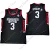 MITCH 2021 NOVO NCAA COLLEGE Mississippi State Basketball Jersey 3 D.J. Stewart Jr. Tamanho S-3xl Black White