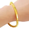 Lien Bracelets En Gros 24k Or Bracelet Boîte De Mode Chaîne À La Main Pour Femmes Hommes Bijoux De Luxe