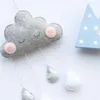 Decorative Figurines Cute Smiling Clouds Nordic Wind Baby Kids Room Nursery Home Cloud Raindrop Wall Hanging Decor Stickers Decal Gifts