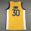 Maglia da basket Gla Stephen Curry 30 Klay Thompson James Wiseman 75 ° anniversario Maglie Andrew 22 Wiggins 3 Poole Draymond 23 Verde blu