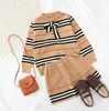 Clothing Sets Trendy toddler clothing set girl dresses spring designer born baby cute clothes for little girls outfit designer sweaters girls 18M-7Y boutique