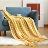 Coperte Homestay Apartment El Striped Wave Bed End Coperta Flag Towel Cover Sofa Knitted