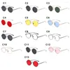 Lunettes de soleil lunettes de mode monture en métal Protection UV Steampunk Vintage cercle lunettes rondes