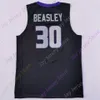 Mitch 2020 New NCAA Kansas State Wildcats Trikots 30 Beasley College Basketball-Trikot Lila Schwarz Größe Jugend Erwachsener Alle genäht