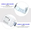 Lamp Holders 5Pcs Candelabra Base Light Holder Replacement Multipurpose Chandelier Sockets Candle
