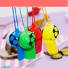 Straps Football Whistle Children Gift Soccer Plastic Smiley Referee Cheer Props Mixed Colors