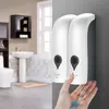 Liquid Soap Dispenser 300mlx2 Self Adhesive And Shampoo Wall Mounted Manual Bathroom Shower Gel Holder 220924