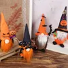 クリスマスの装飾ハロウィーンフェイスレスドールハロウィーンホームトリックオアトリートホラーパーティー用品漫画パンプキンバットゴーストパーティー220926のための装飾