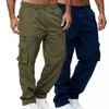 Outdoor Cargo Hosen Männer Elastische Taille Herbst Hosen Atmungsaktive Herbst Hosen Einfarbig für Arbeit cala masculina H1223