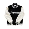 Designer Men Baseball Uniform Trapstar Varsity Jacket Faux Leather 1 1 Toppkvalitet Kvinnor broderad kappa London High Street