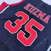 Mitch 2020 New NCAA Utah Utes Jerseys 35 Kyle Kuzma College Basketball Jersey Size Youth Vuxen All Stitched