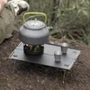 Camp Furniture Outdoor Aluminium Plate Table Camping Bekv￤m vikningslegering Barbecue Splicing Tea Mini N6B4