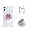 Universal Glitter Bling Phone Holder f￶r smartphone Grip Stand Tabletter f￶r iPhone X Samsung mobiltelefonf￤ste med OPP -v￤ska
