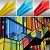F￶nsterklisterm￤rken f￤rgade glas sj￤lvh￤ftande film dekorativ f￤rgad isolering solskyddsmedel anti uv membran transparent 40 200 cm